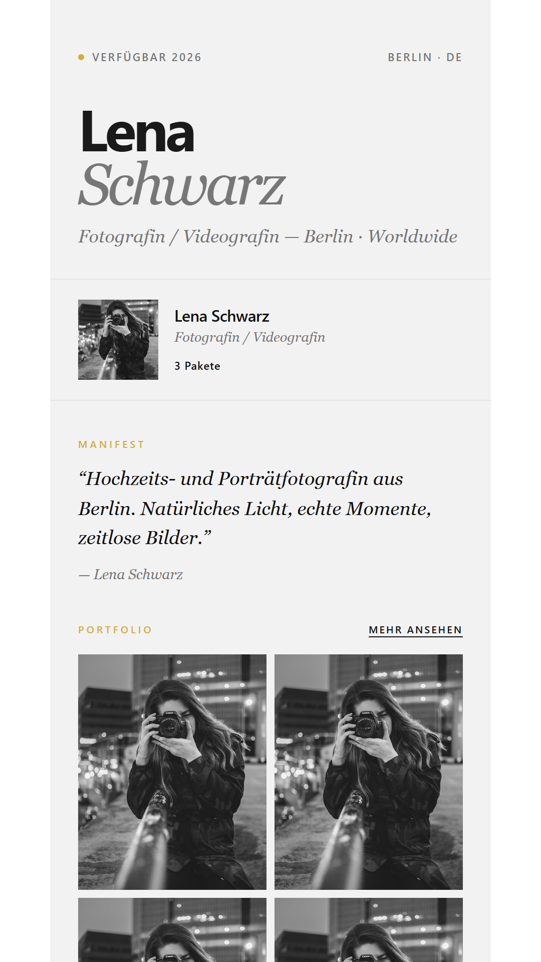 Photographer — Pure — Creator & Photo